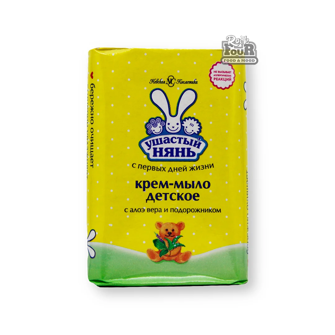 Cream soap for children with aloe vera and plantain "Eared Nyan" 90g